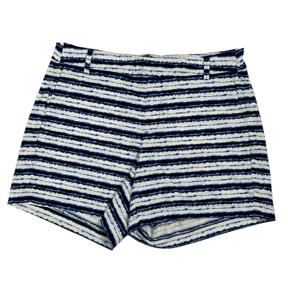 Spanx Sunshine Shorts 6" Blue Painted Stripe